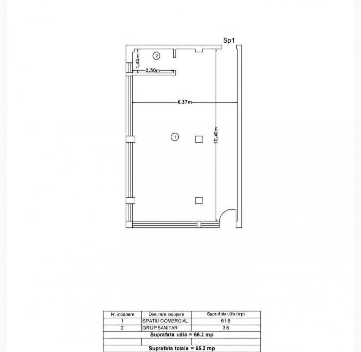 Spatiu comercial de vanzare Popas Pacurari Iasi