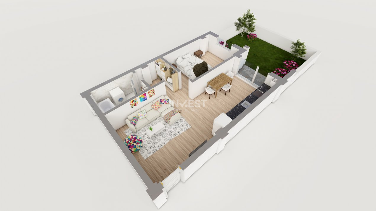 COMISION 0% ! 2 CAMERE CU GRADINA 43MP POPAS PACURARI - 3