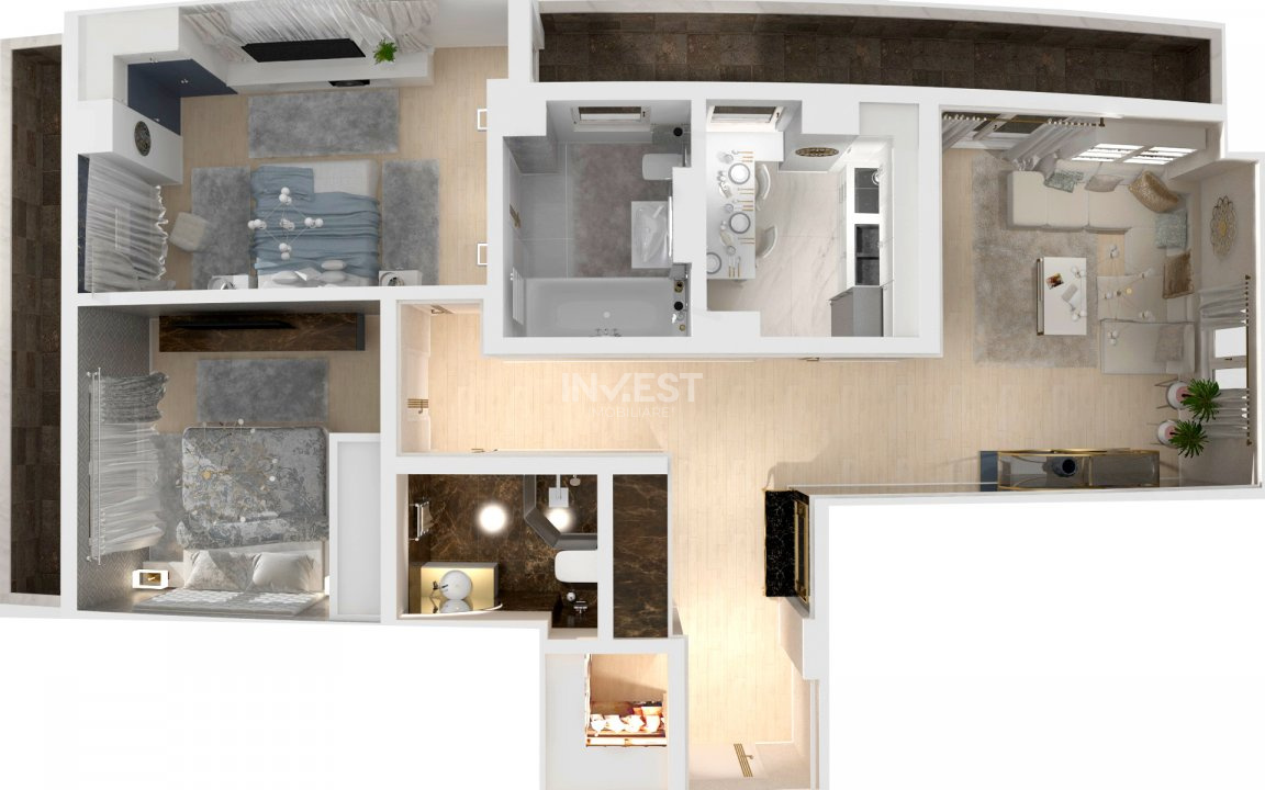 APARTAMENT CU 3 CAMERE  DECOMANDAT 88 MP, finalizat si intabulat, LIDL-POITIERS  - 17