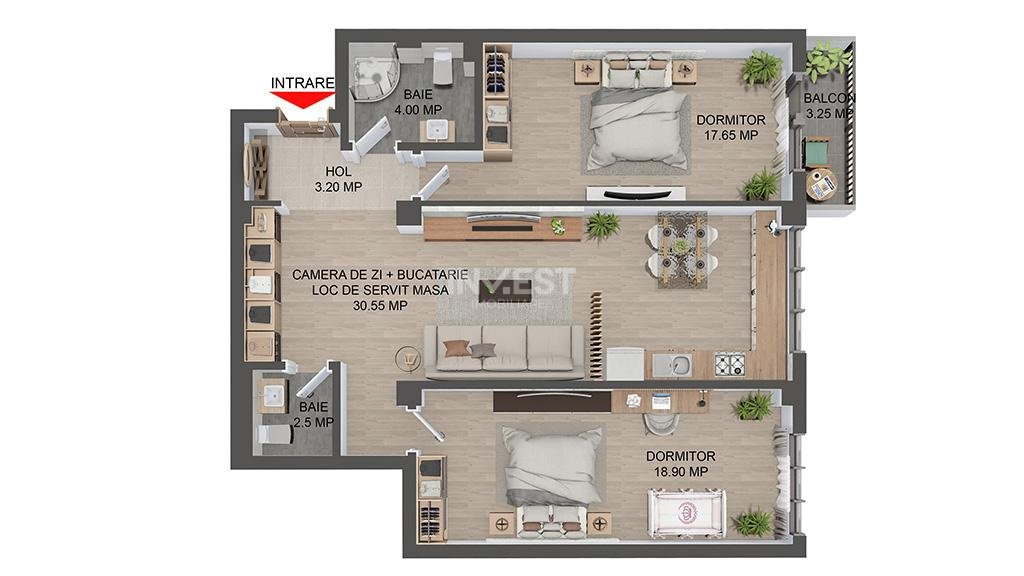 COMISION 0%! Apartament 3 Camere, 80mp Bloc Nou - 14