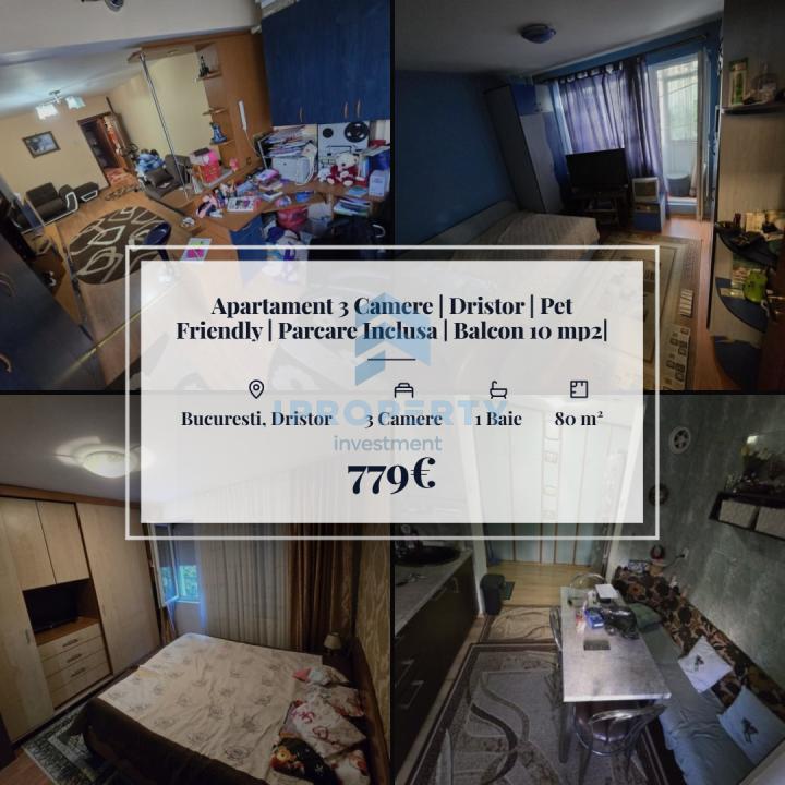 Apartament 3 Camere | Dristor | Pet Friendly | Parcare Inclusa | Balcon 10 mp2| - fotografie proprietate 1