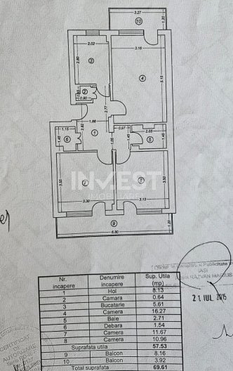 Apartament 3 camere decomandat - etaj 2 - Podu Ros - 11