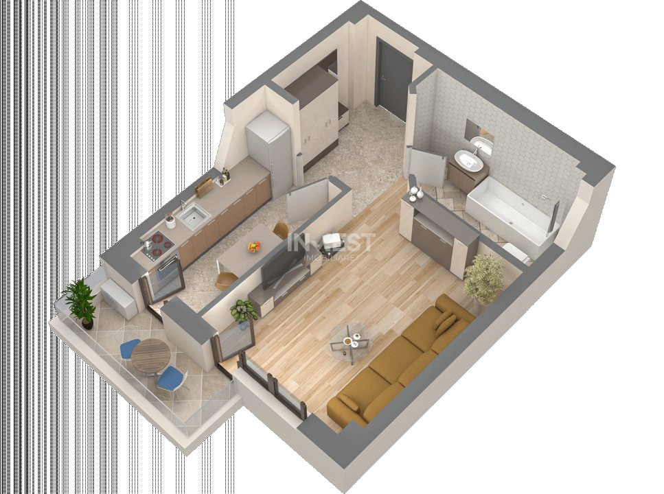 *UNIREA TOWERS* APARTAMENT 1 CAMERĂ - DECOMANDAT - 4