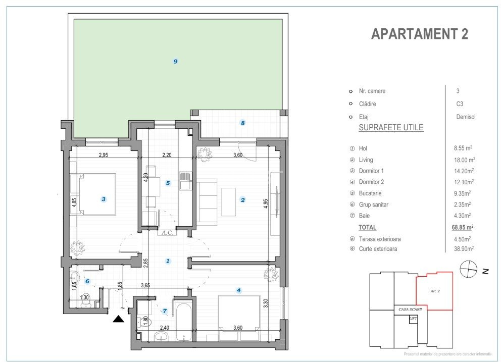 COMISION 0% ! 3 CAMERE CU GRADINA POPAS PACURARI - 7