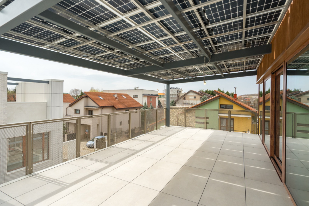 Casă modernă, P+2E, Voluntari – 200 mp utili, terase generoase și spațiu verde — imaginea 7