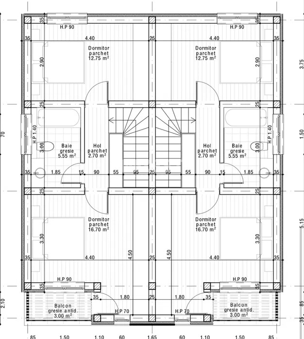 DUPLEX 3 CAMERE, 2 BAI, 250 MP TEREN, VOROVESTI-MIROSLAVA - 10