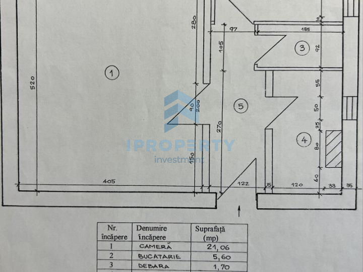 Închiriere Apartament 1 camere în Dristor - fotografie proprietate 12
