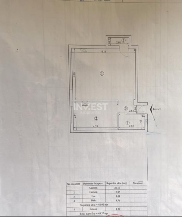 APARTAMENT CU 2 CAMERE, 50 MP , ETAJ 2, BLOC NOU, NICOLINA-Tudor Neculai - 1