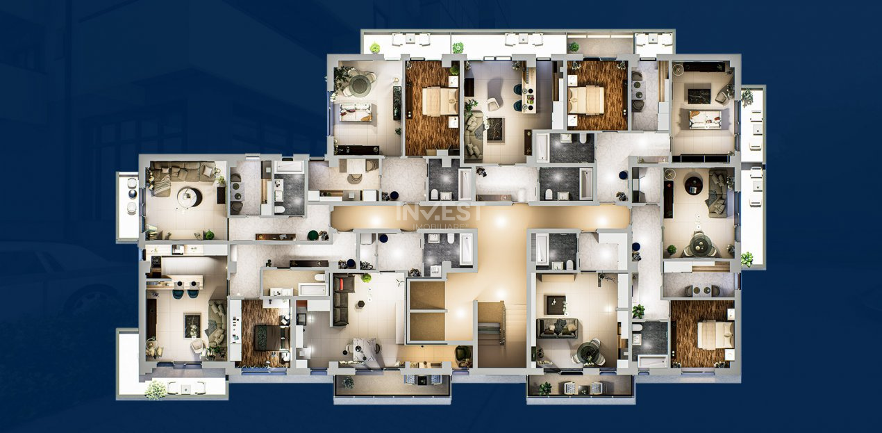 Apartament 2 camere - spațios într-un complex rezidențial nou din Podu Roș - 26
