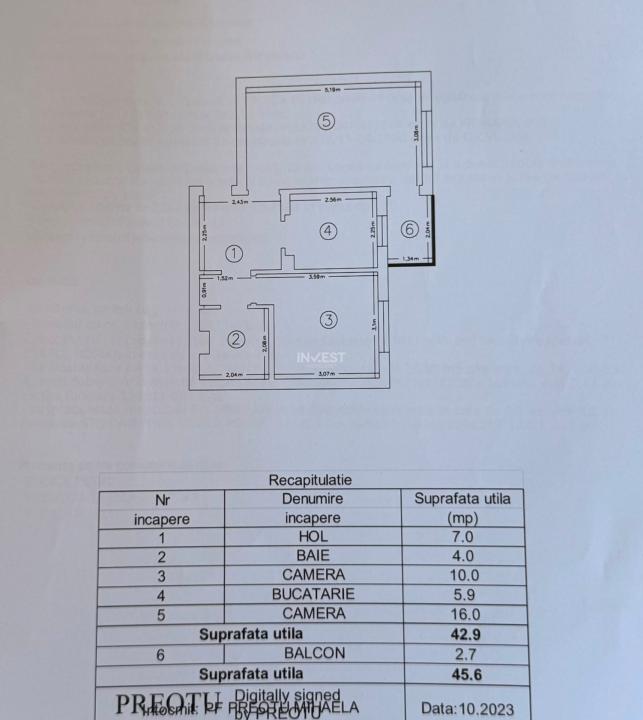 Apartament 2 camere, decomandat, zona Canta, Iasi - 1