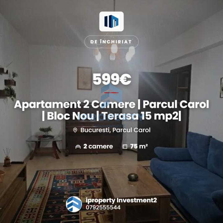 Apartament 2 Camere | Parcul Carol | Bloc Nou | Terasa 15 mp2|  - fotografie proprietate 1