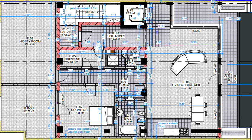 Apartament Versatil Rezidential/Office | 163 mp | Terasa | Lift Privat