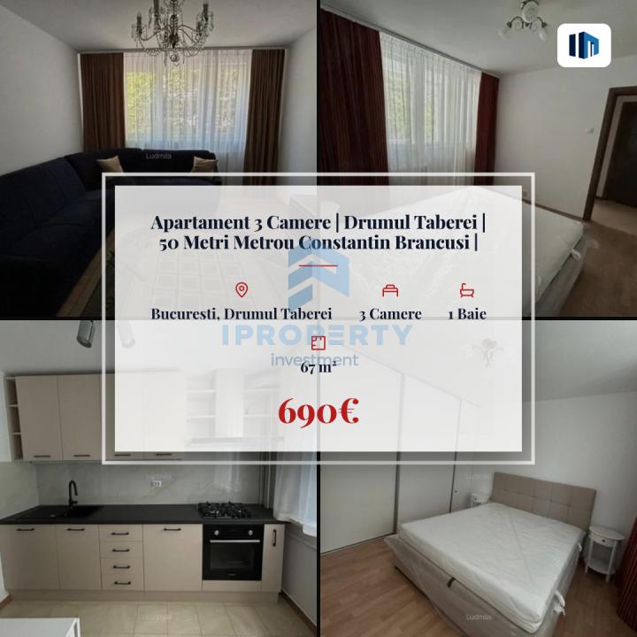Apartament 3 Camere | Drumul Taberei | 50 Metri Metrou Constantin Brancusi | - fotografie proprietate 1