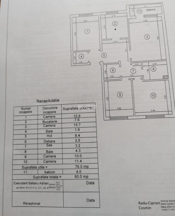 Apartament 4 camere, etaj 3, zona Mircea cel Batran - 1