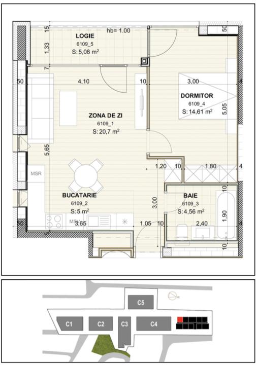 WIN Herăstrău – apartament 2 camere, ansamblu exclusivist, gata de mutat — imaginea 2