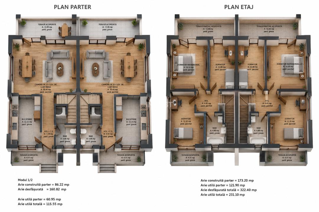 Casa de vanzare 4 camere, 116mpu, 290mp teren  Bucium- Visani, Iași  - 14