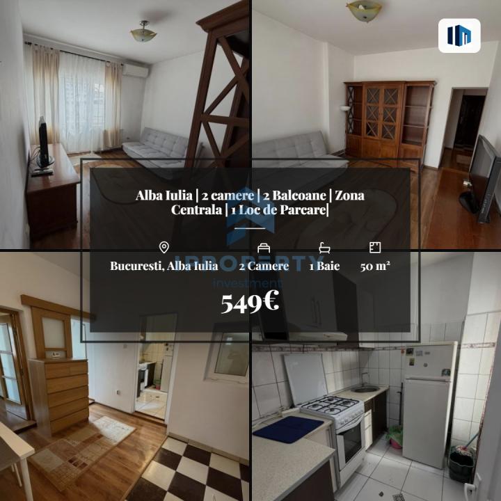 Alba Iulia | 2 camere | 2 Balcoane | Zona Centrala | 1 Loc de Parcare|  - fotografie proprietate 1