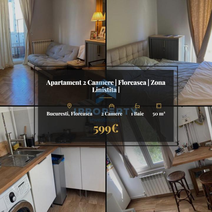 Apartament 2 Caamere | Floreasca | Zona Linistita | - fotografie proprietate 1