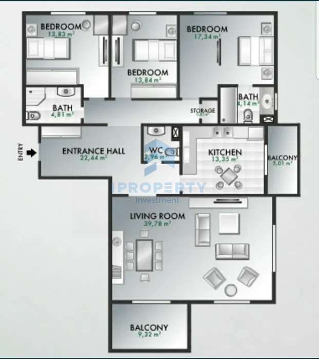 Emerald Residence 4 camere cu parcare si boxa - fotografie proprietate 7