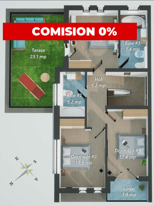 Ultimul Duplex 120mp, Terasa , Garaj , Gradina, zona Valea Chintaului!
