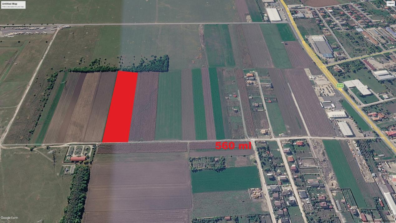 Teren intravilan 17.204 mp Stupini – zonă mixtă ZM, POT 40%, CUT 1,5
