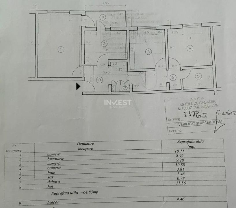 Apartament cu 3 camere decomandat, zona Nicolina (str. Orientului) - 8