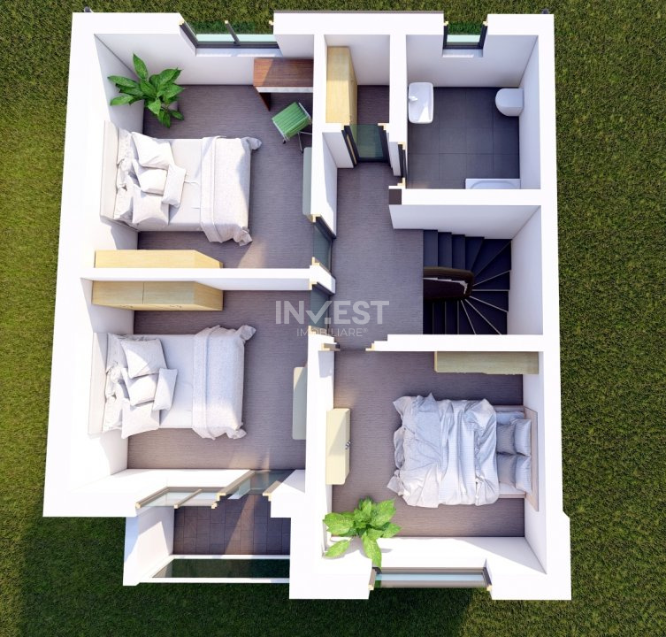 Vile înșiruite cu Teren și Parcare Privată - Zona Popas Păcurari, Iași - 4