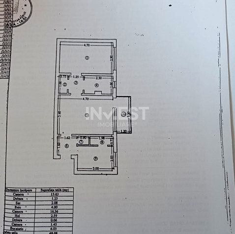 Apartament 2 camere-50mp-etaj 2-Podu Ros-Palas - 1