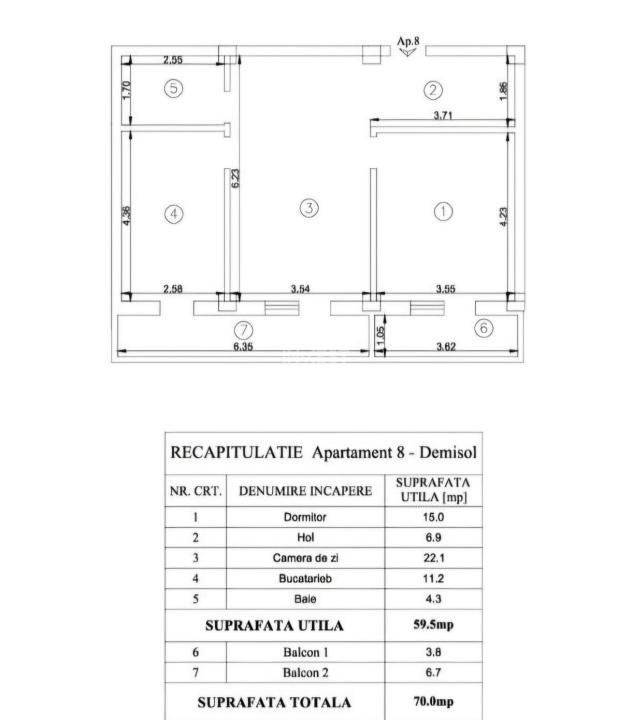 Apartament 2 camere 70 mp, 2 locuri parcare, Valea Lupului, Iasi - 5