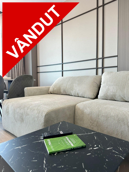 Vandut!Apartament de 2 camere, finisat si mobilat,60 m2, terasa ,Elite Junior