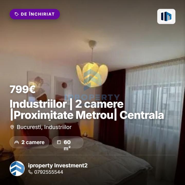 Industriilor | 3 camere |Proximitate Metrou| Centrala Proprie| AC - fotografie proprietate 1