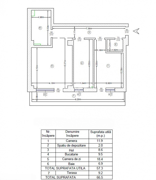 COMISION 0%! 2 CAMERE+ TERASA CU VEDERE PANORAMICA  - 12