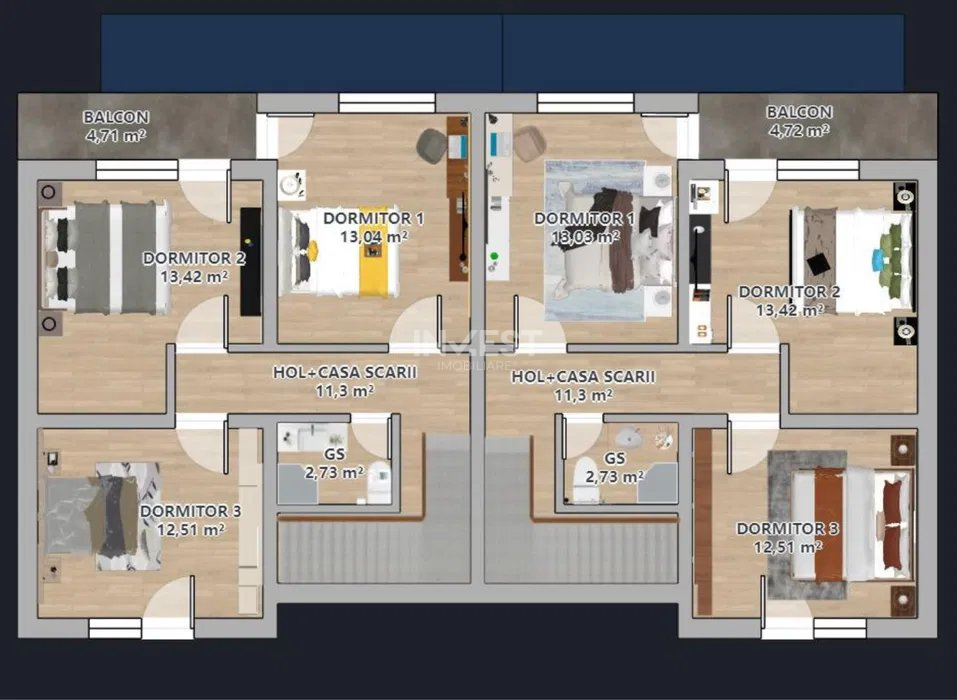 Duplex cu 4 camere in Valea Adanca - 9