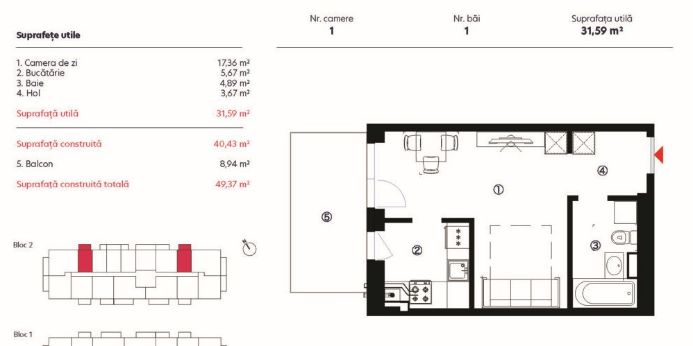 Produs investitie - Studio modern de vanzare — imaginea 3