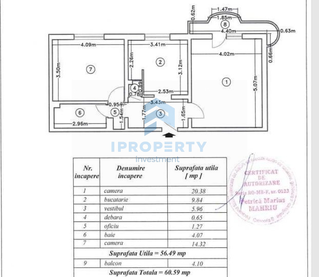Apartament 2 Camere | Nerva Traian | Pet Friendly | La 5 Minute De Timpuri Noi | - fotografie proprietate 9