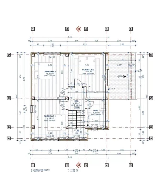 Casă individuală cu 4 camere Valea Lupului-Iași PLACĂ DE BETON! COMISION 0 - 6