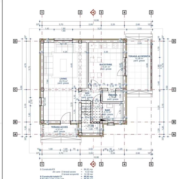Casă individuală cu 4 camere Valea Lupului-Iași PLACĂ DE BETON! COMISION 0 - 5