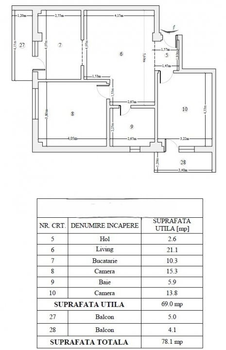  Apartament 3 camere, bloc nou cu lift — Valea Lupului, Iași | Comision 0% - 10