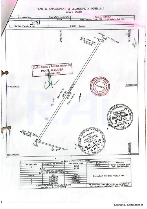 Investiție vizionară: 11.000 mp INTRAVILAN-Centura Sud-4 €/mp!!!