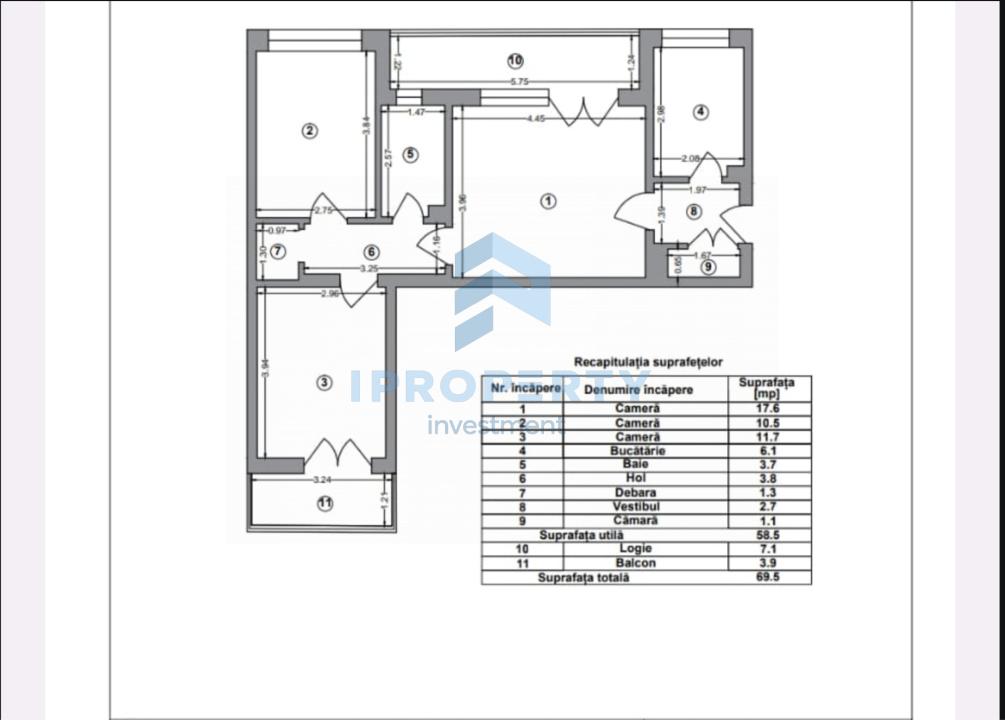 Vânzare Apartament 3 camere în fata metroului Lujerului - fotografie proprietate 11
