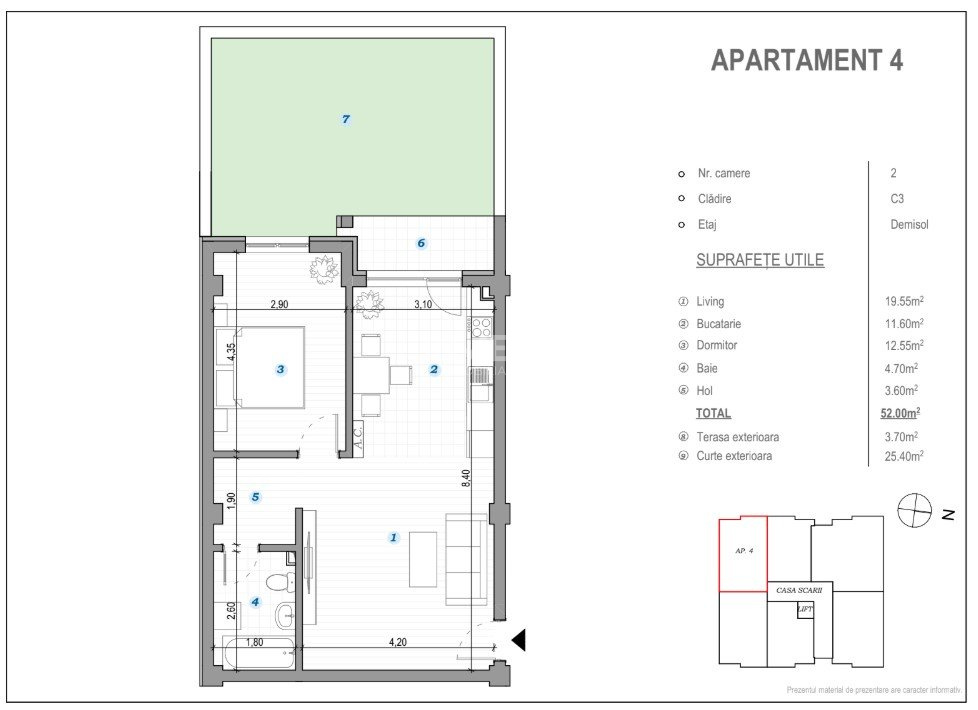 COMISION 0% ! 2 CAMERE CU GRADINA 37MP POPAS PACURARI - 9