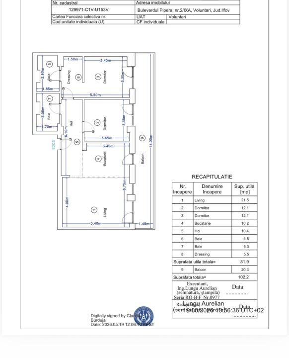 3 camere decomandat Pipera | Balcon 20,3 mp | 2 locuri de parcare incluse — imaginea 2
