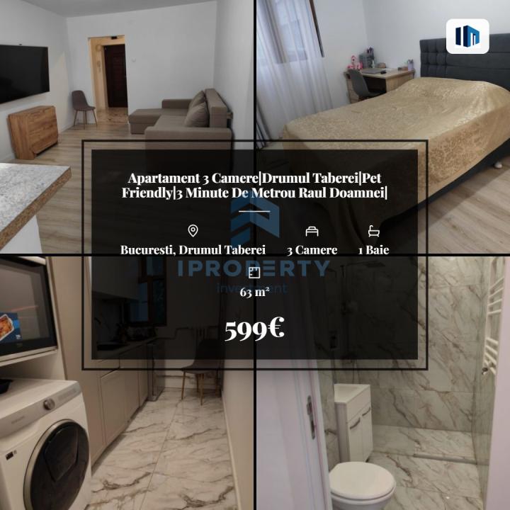 Apartament 3 Camere|Drumul Taberei|Pet Friendly|3 Minute De Metrou Raul Doamnei| - fotografie proprietate 1
