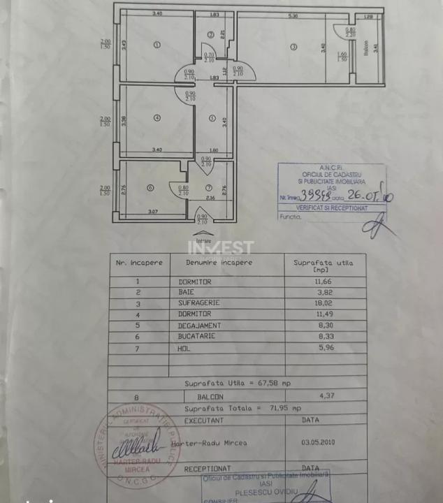 Vanzare 3 camere, Renovate, Alexandru cel Bun-Statia Minerva - 1
