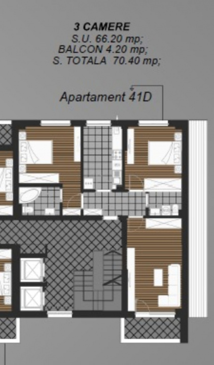 Apartament cu 3 camere in zona de Sud / Metrou Apartorii Patriei — imaginea 8