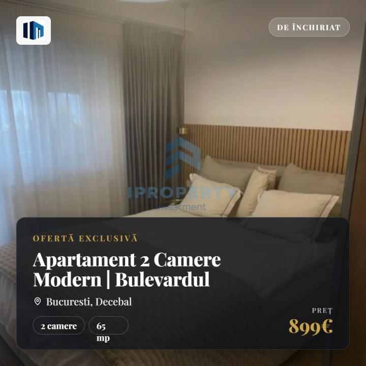 Apartament 2 Camere Modern  | Bulevardul Decebal | Terasa 30 mp2|  - fotografie proprietate 1