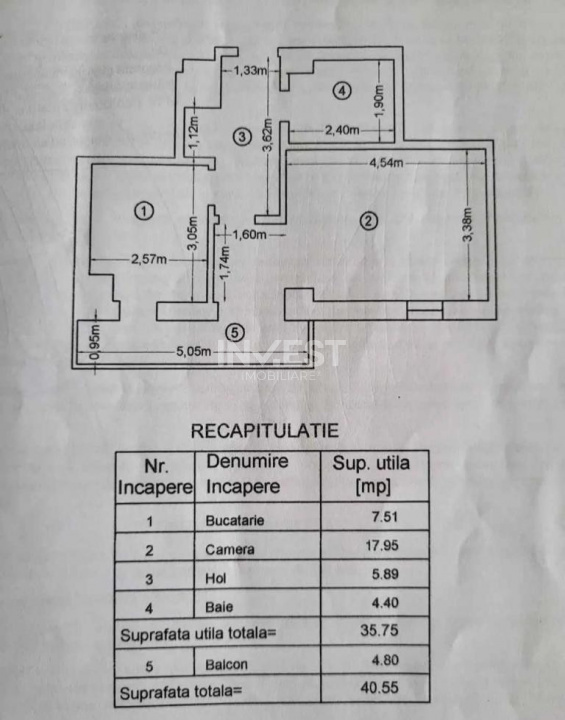 Apartament cu 1 camera decomandat-Tudor Vladimirescu  - 7