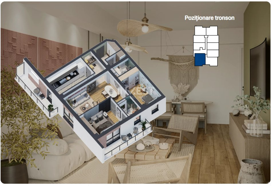 APARTAMENT CU 3 CAMERE , 82MP , BLOC NOU GALATA, COMISION 0%,FINALIZAT-INTABULAT - 14
