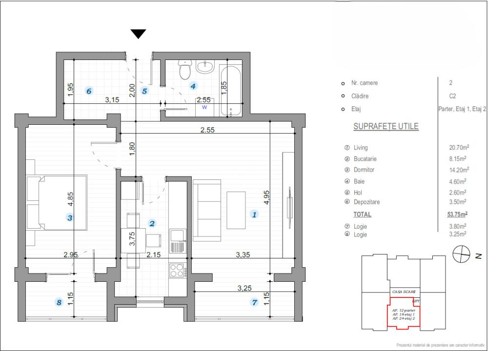 COMISION 0%! INTABULAT! 2 CAMERE DECOMANDAT 61 MP POPAS PACURARI - 2