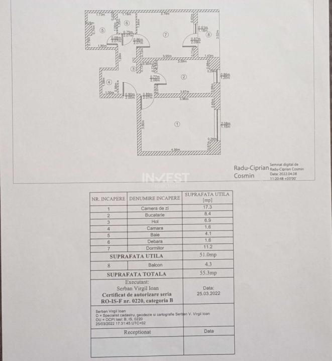 Apartament 2 camere-Dacia-Etaj Intermediar - 1